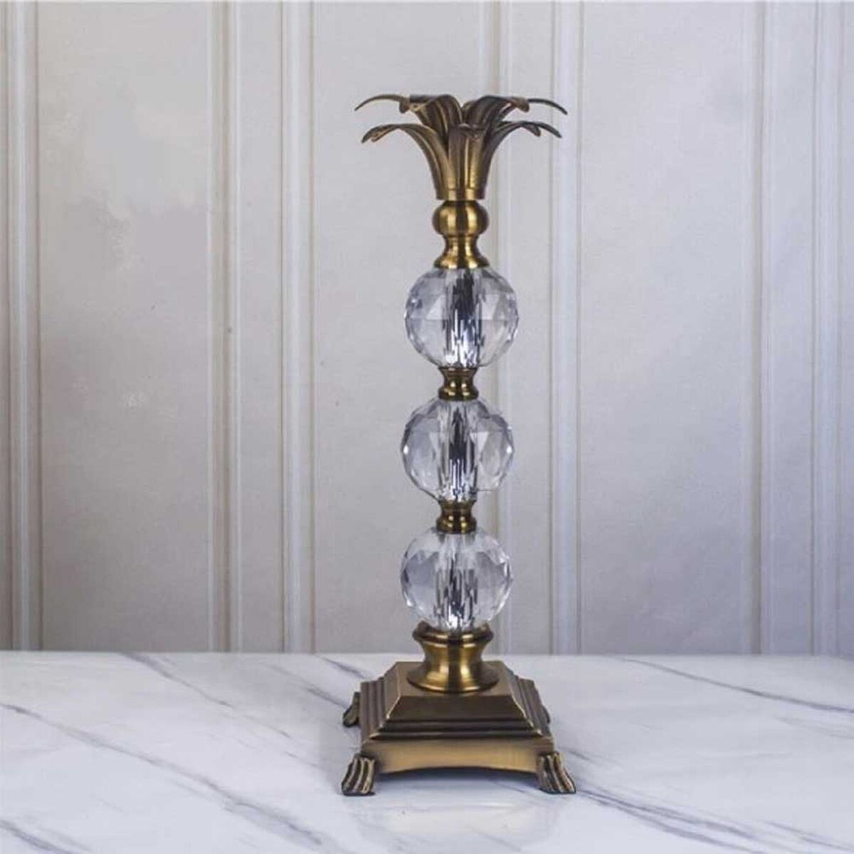 Set 2 Candelabros Deluxe Ankara Sophia Dorado