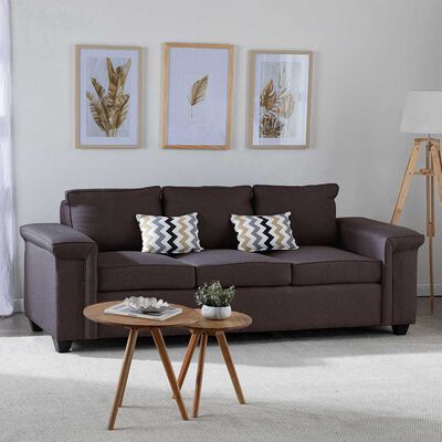 Imagen 1 del producto Sofá Mons Sicilia 3 Cuerpos Chocolate