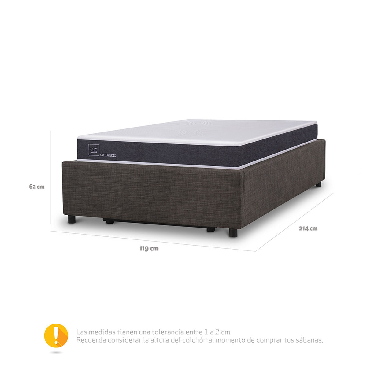 Space Box CIC 1,5 Plazas Ortopedic