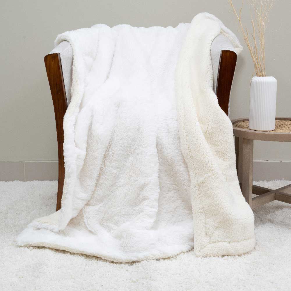 Manta Doral Plush Sherpi 127x152 cm D6