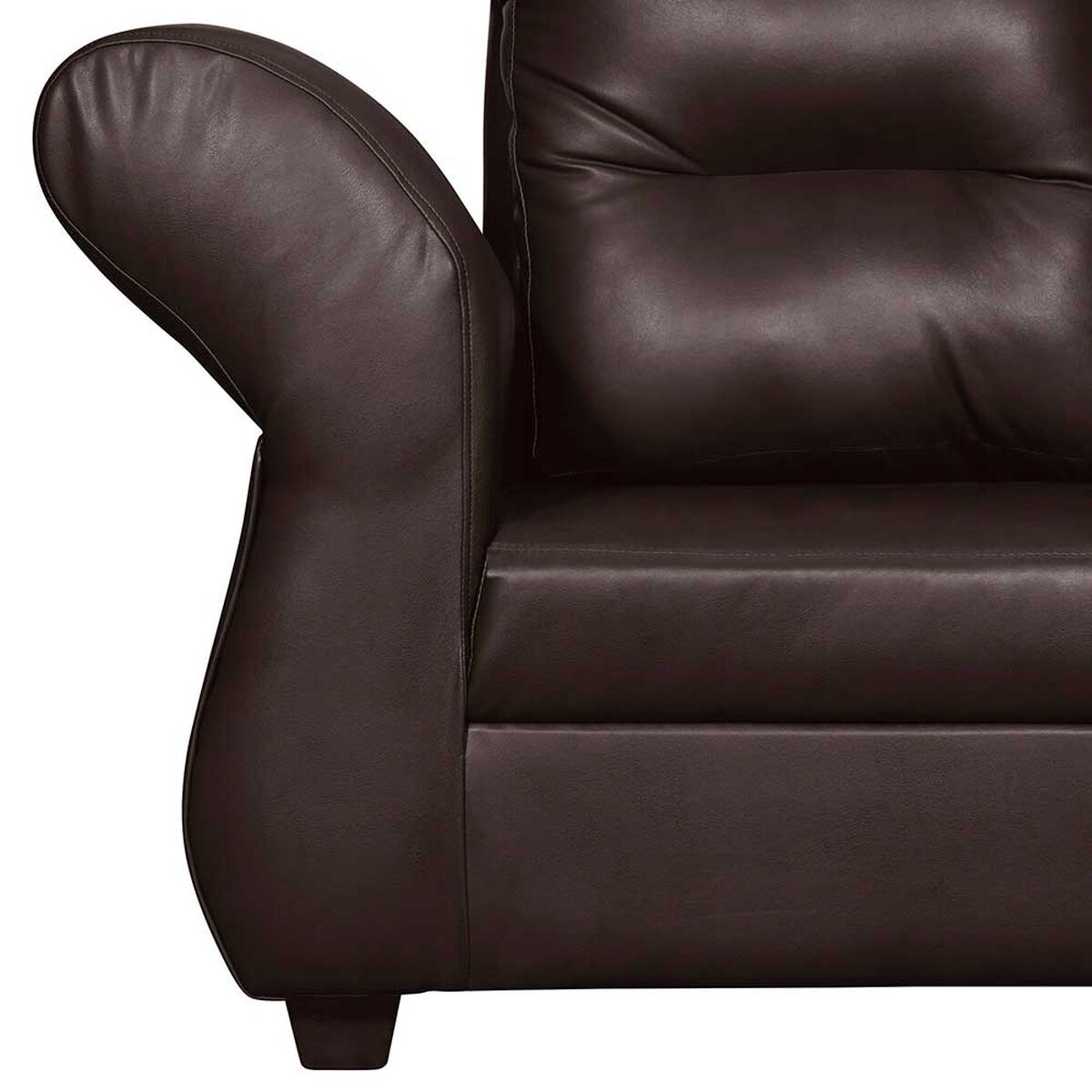 Sofá Seccional Diseño A&M Home Emma Derecho 5 Cuerpos Café