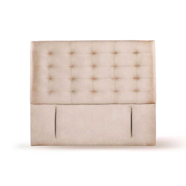 Respaldo Latam Home King Napoles Cuero Beige