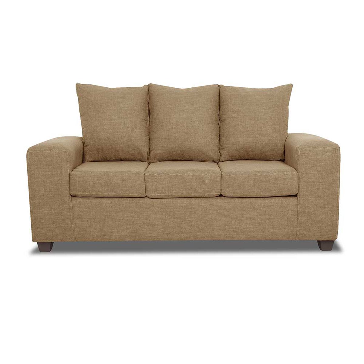 Juego de Living Innovamuebles Kahlo Sofá 3 Cuerpos + Dos Butacas 1 Cuerpo Beige