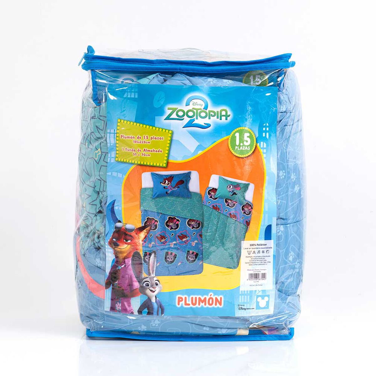 Plum&oacute;n Infantil Disney-Zootopia 1.5 Plazas Zootennial