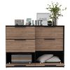 Cómoda TuHome Kaia 4 Cajones Wengue/Miel