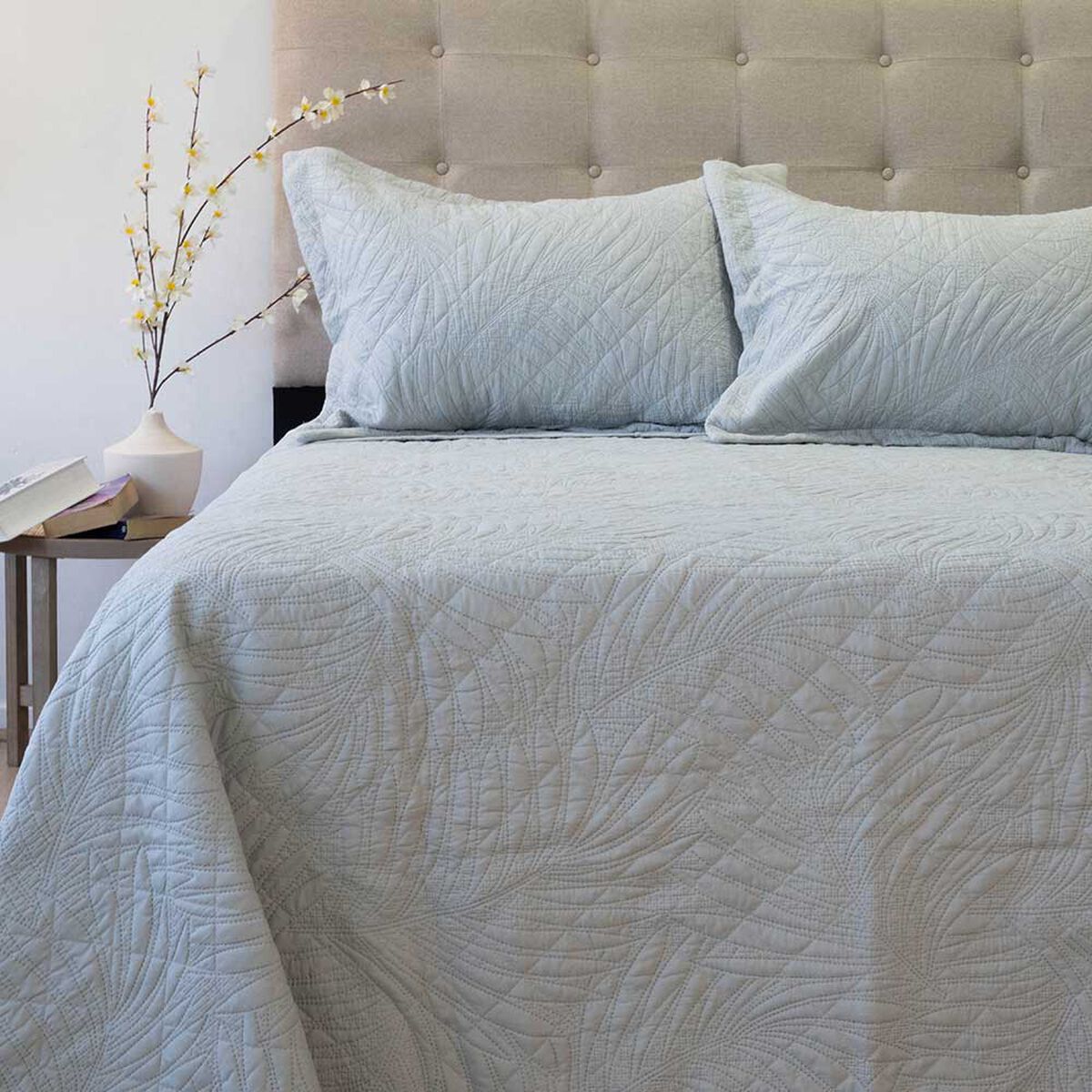 Quilt Doral 2 Plazas Gris Bubbly