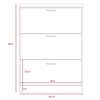 Zapatero TuHome Z-94 3 Cajones Duna/Blanco