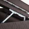 Bed Boxet Rosen 1,5 Plazas Ergo T + Respaldo + Velador Robin Tostado