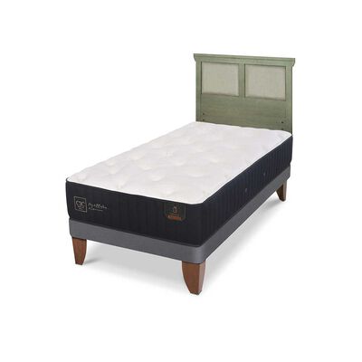 Imagen 2 del producto Cama Europea CIC 1,5 Plazas Premium + Respaldo Torino Olivo