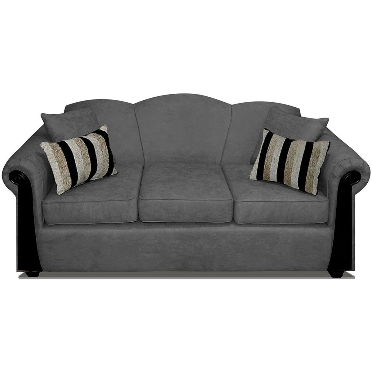 Sofá Elegant Michigan Tela 3 Cuerpos Gris