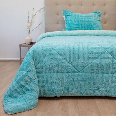 Imagen 1 del producto Cubrecama Doral 1,5 Plazas Turquesa Senses