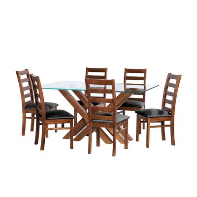 Juego de Comedor Latam Home Merida 6 Sillas Negro