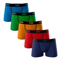 Pack 5 Unidades Bóxer de Algodón Niño Top Multicolor