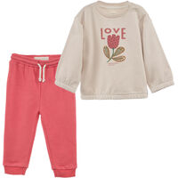 Conjunto Abrigado Chess Baby Crudo