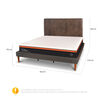 Cama Europea Curve CIC King Bee Comfort + Respaldo