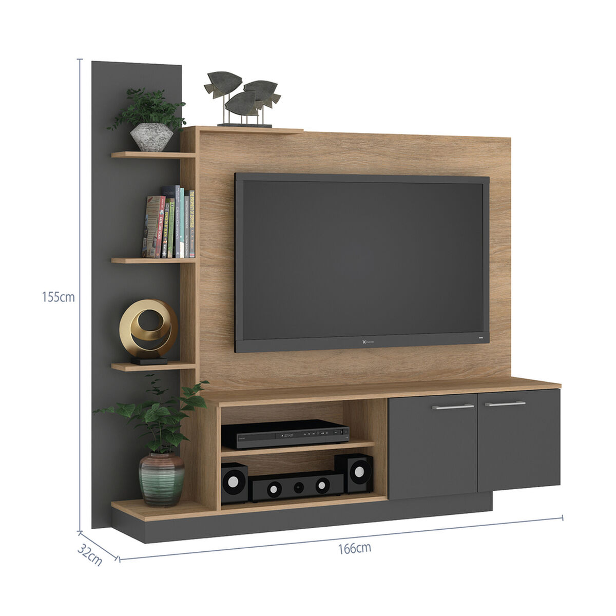 Home TV Vekkahome Reina 55 pulgadas Grafito