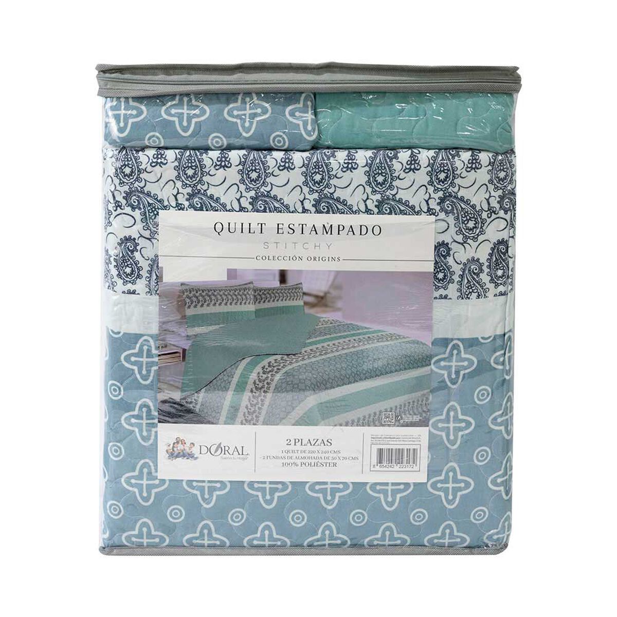 Quilt Doral 2 Plazas Origins Diseños D7