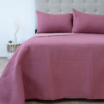 Quilt Doral Hotpress Bi-Color King Rosa