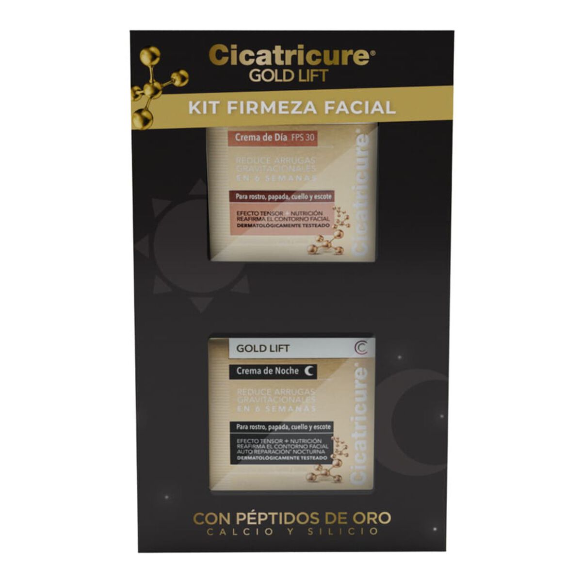 Pack  1 Crema Gold Dia 50 gr + 1  Crema Gold Noche 50 gr Cicatricure