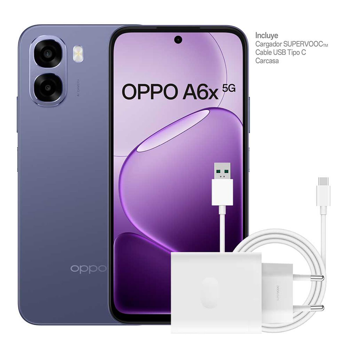 Celular OPPO A6x 5G 256 GB 6.75'' Gris