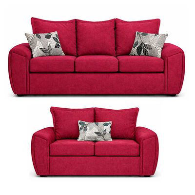ELEGANT DETAIL Juego de Living Elegant Detail New Houston 3-2 Cuerpos Rojo