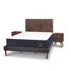Cama Europea CIC King S&uacute;per Premium + Respaldo + Veladores