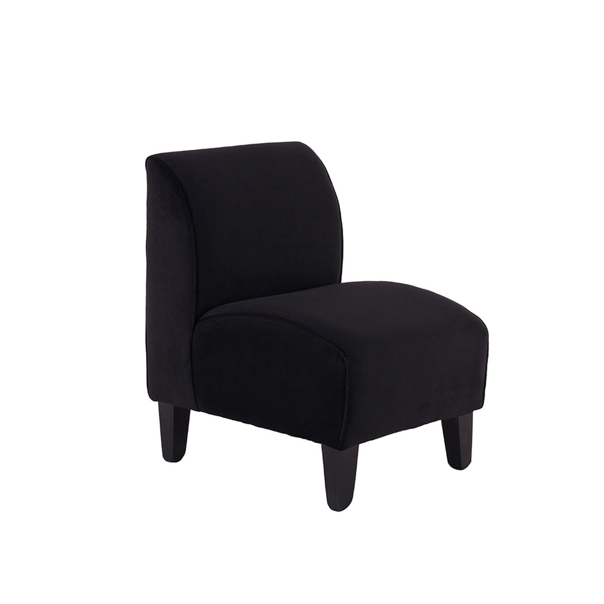 Poltrona Bodevir Soft Felpa 2 Cuerpos Negro