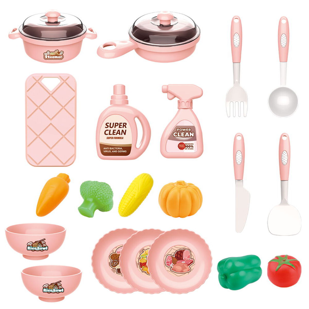Set de Cocina Infantil con Accesorios Rosada