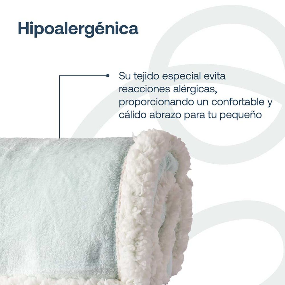 Manta Sherpa Celeste Bebesit