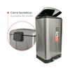 Basurero de Cocina Simplit Iron Pedal Acero Inoxidable 40 lt Gris