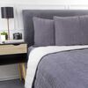 Cobertor Corduroy Sherpa Zibel King Liso Acero