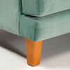 Juego de Living Barra Design Larisa Sofá 2 Cuerpos + Dos Sillones 1 Cuerpo Verde Claro