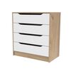 Cómoda CIC Olmo Blanco 4 Cajones