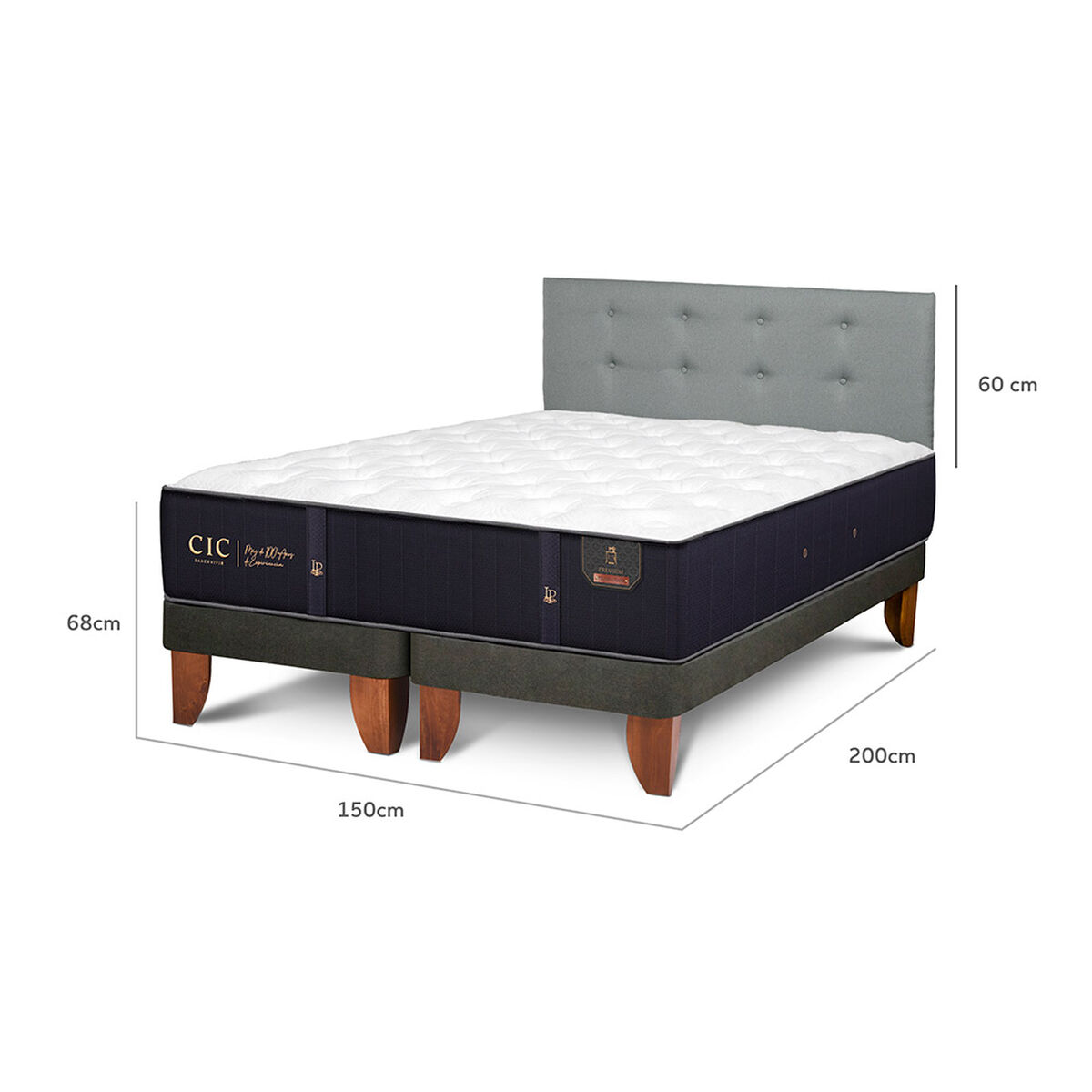 Cama Europea CIC 2 Plazas Premium