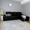 Seccional Derecho Elegant Houston Cheise PU 5 Cuerpos Negro