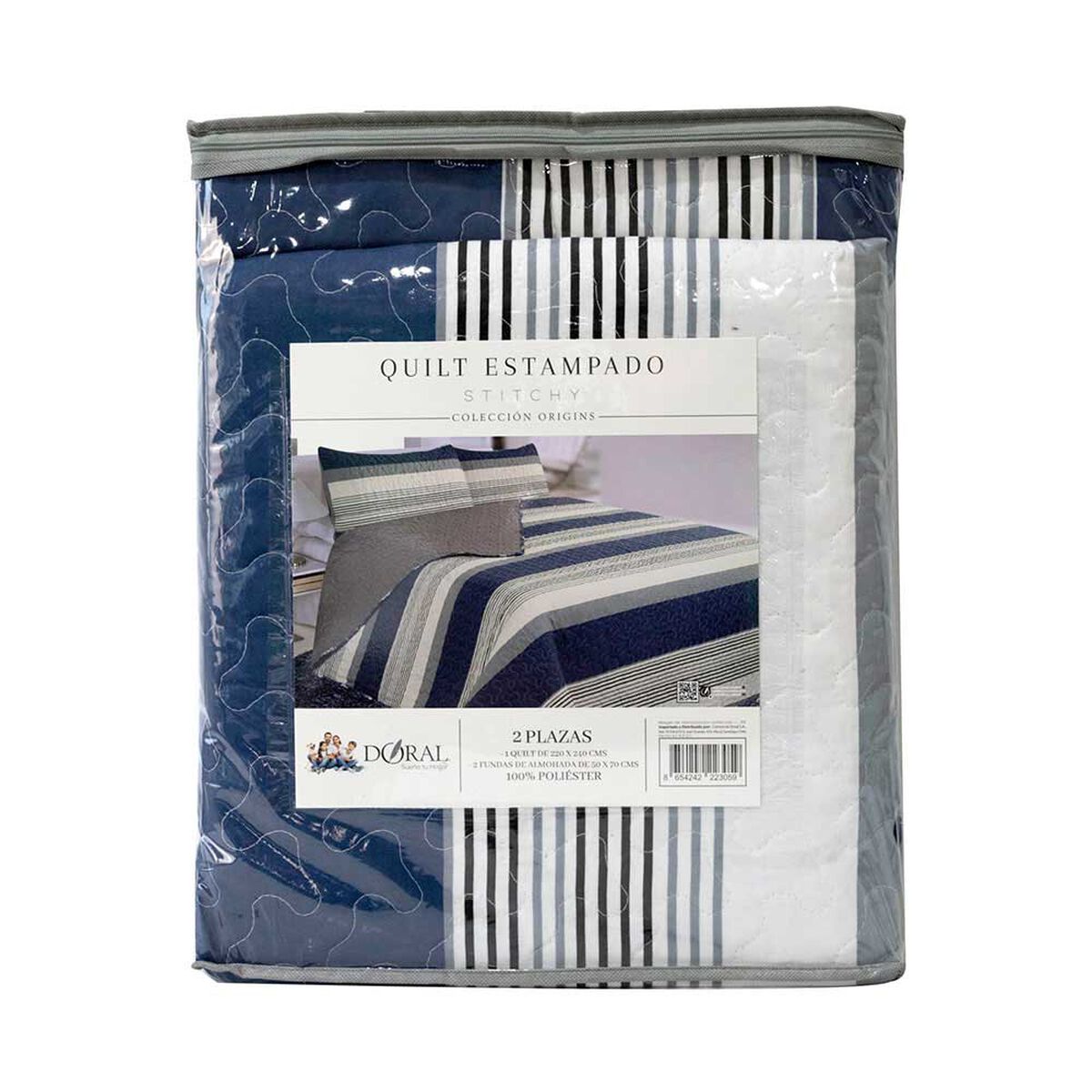 Quilt Doral 1,5 Plazas Origins Diseños D3