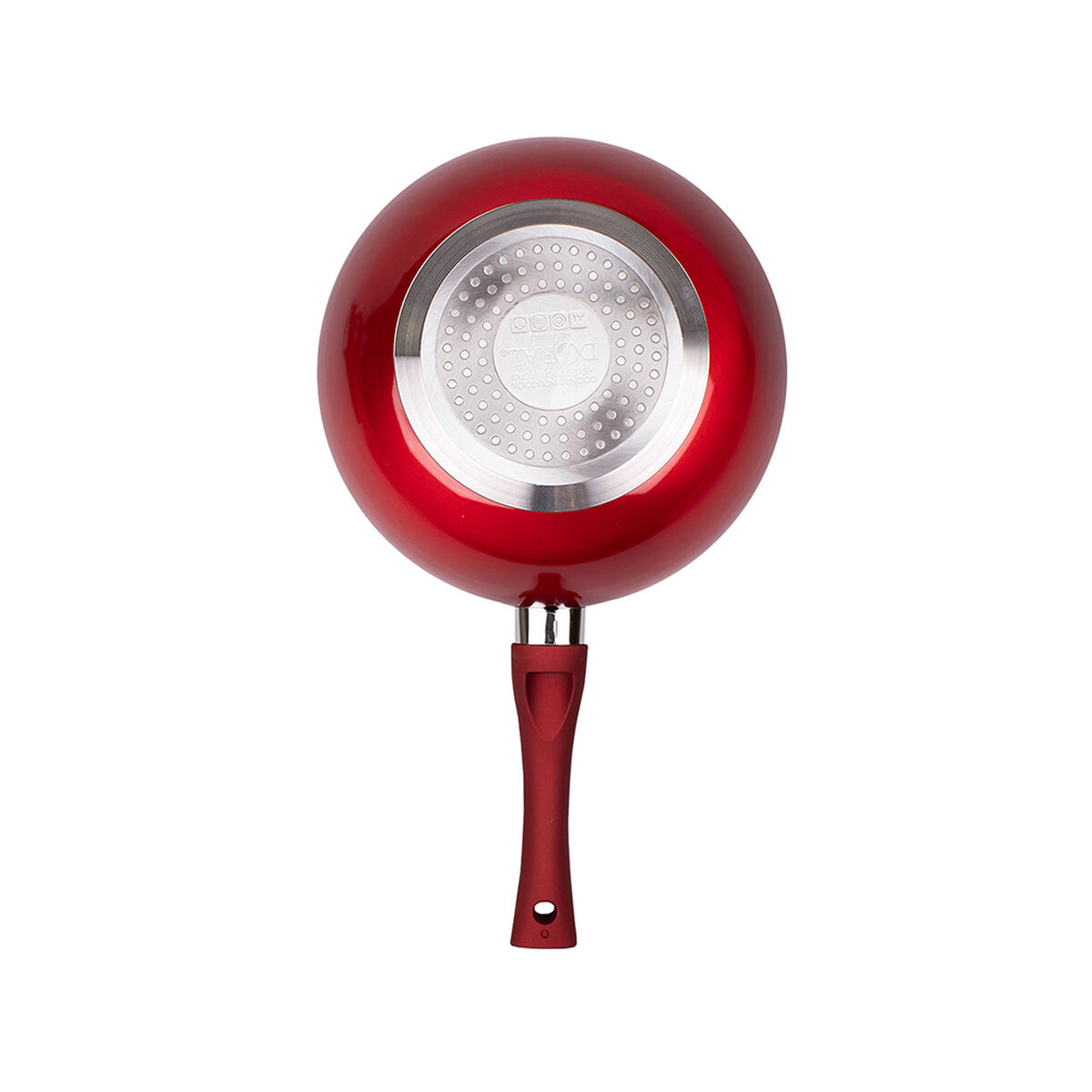 Wok Acero Inoxidable Doral Montecarlo Rojo 22 cm