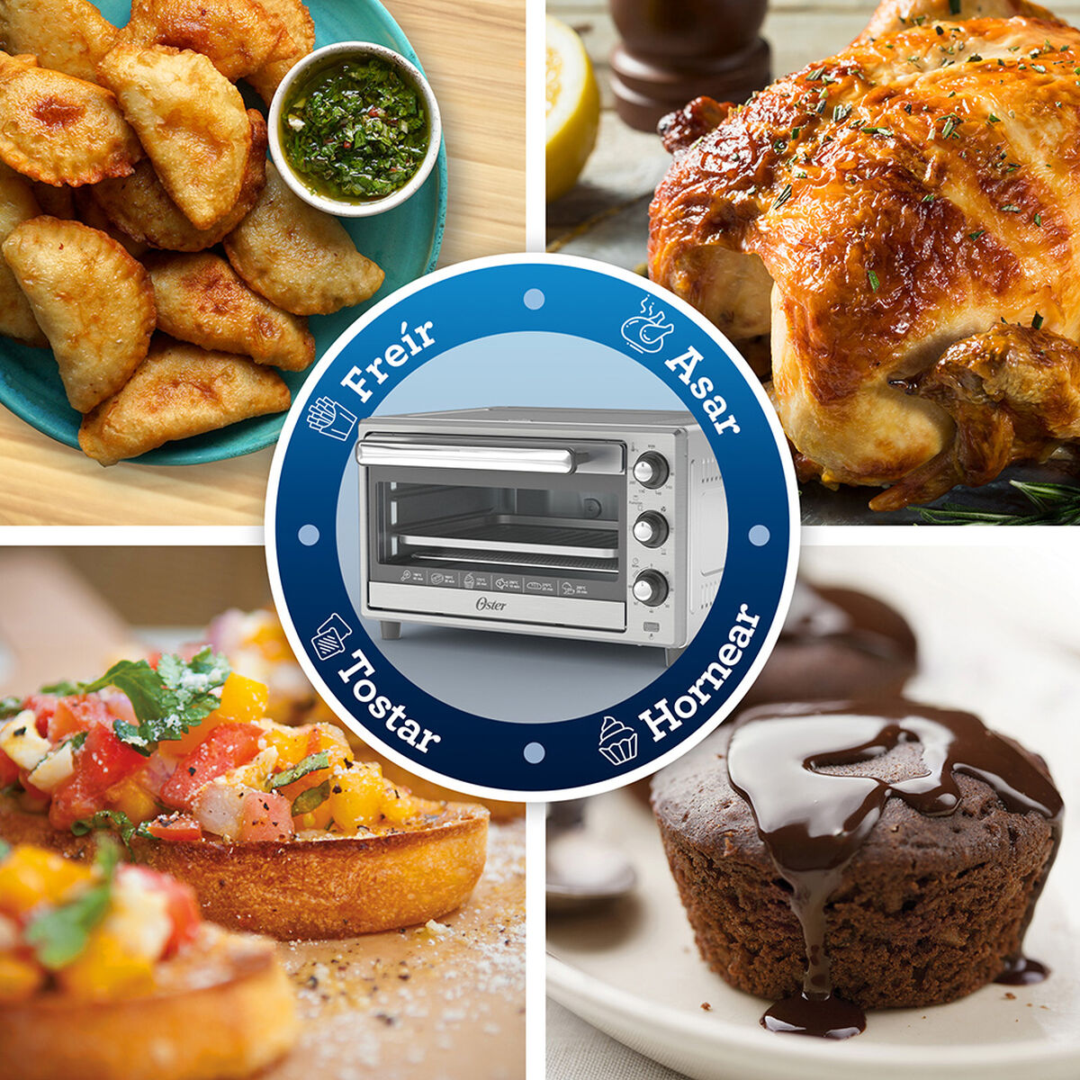 Horno con Freidora de Aire Oster TSSTTVLS25-052 25 lts.