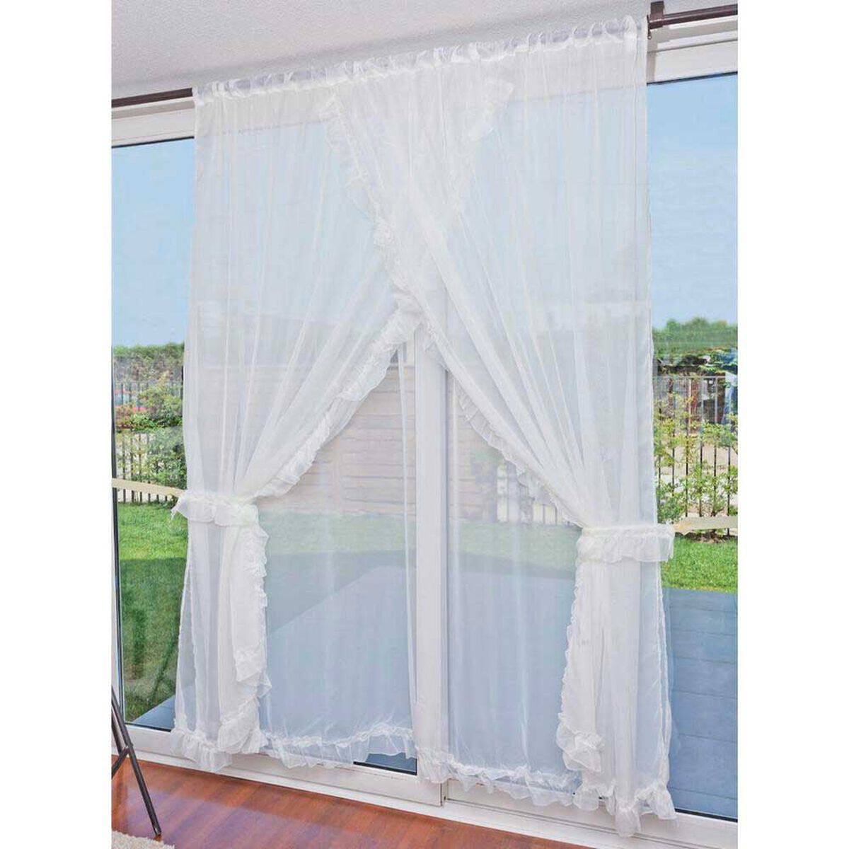 Juego Velos Doral Rom&aacute;ntico 220 x 200 cm Blanco