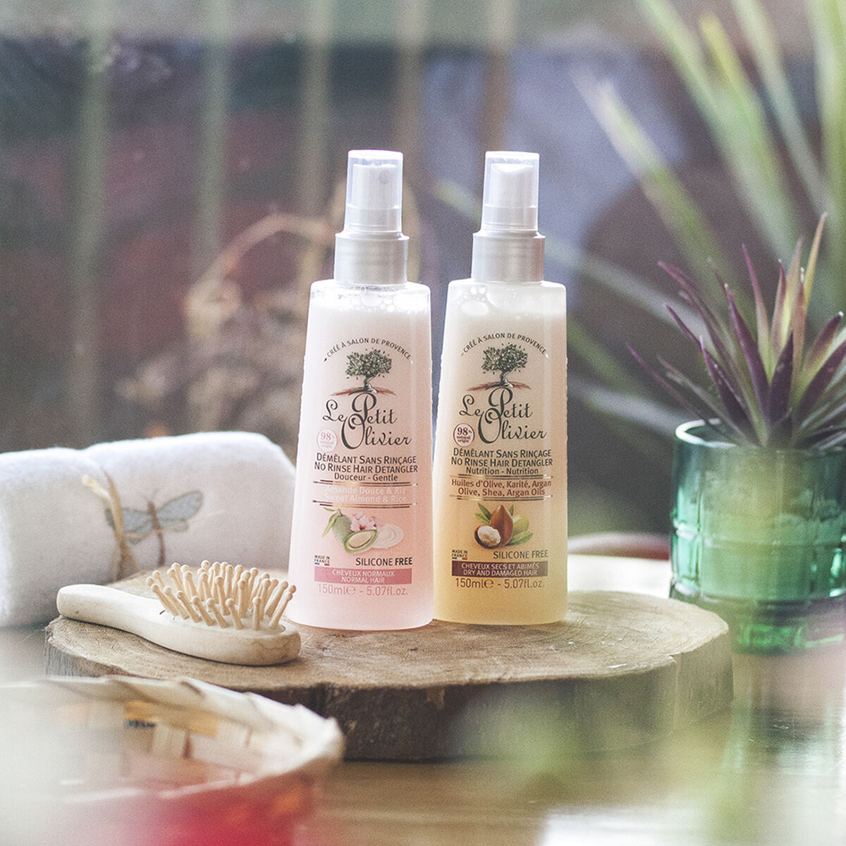 Spray desenredante sin Enjuague Cabello Seco y  Dañado - Argán & Karité - VEGANO - 150 ml