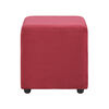 Set 2 Pouf Bodevir Cali Rojo