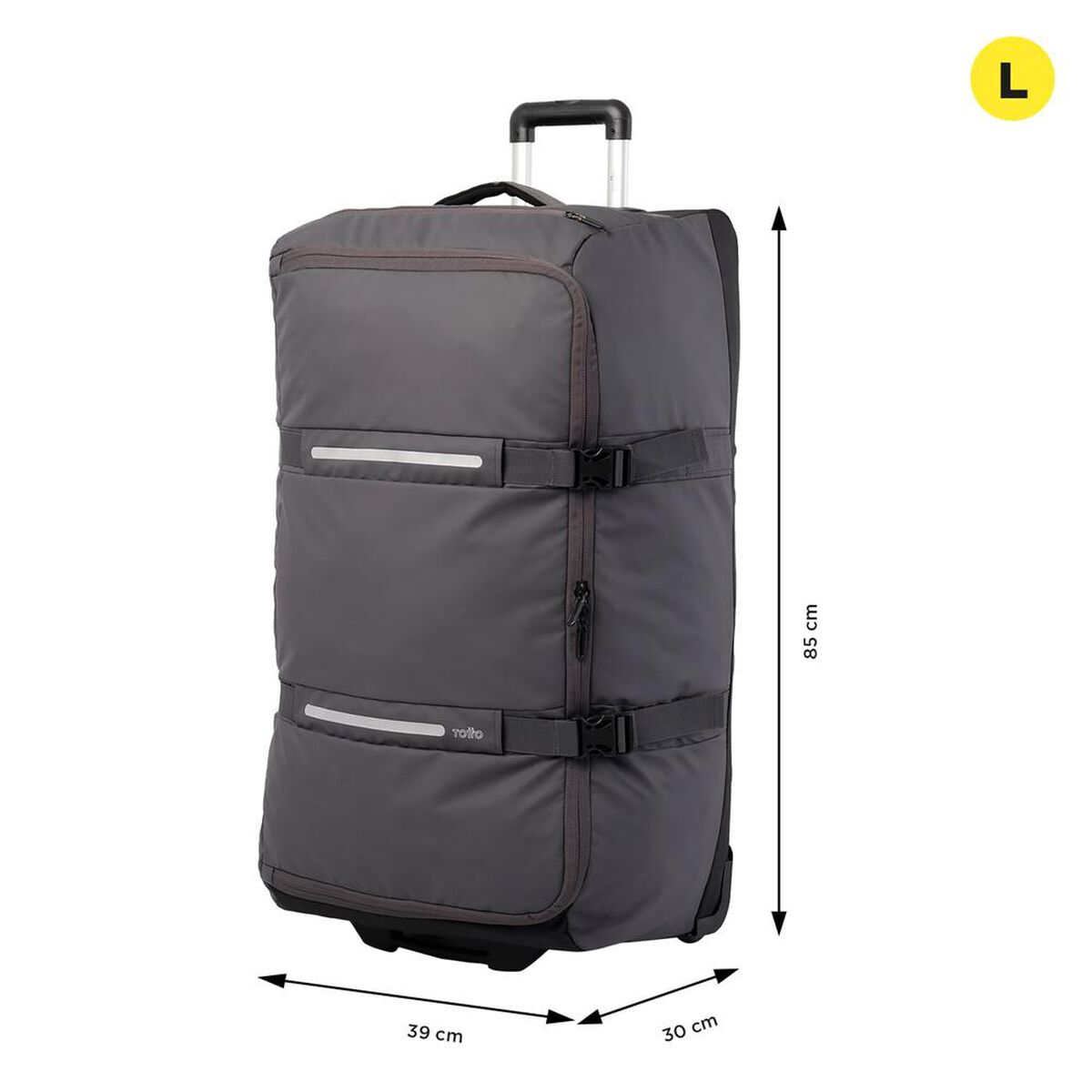 Maleta de Viaje Totto Green Code Negro 94,77 lts. Talla L