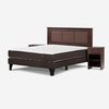 Cama Europea Rosen 2 Plazas Ergo T + Respaldo + 2 Veladores