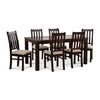 Juego de Comedor CIC &Ntilde;uble 6 Sillas Chocolate Beige