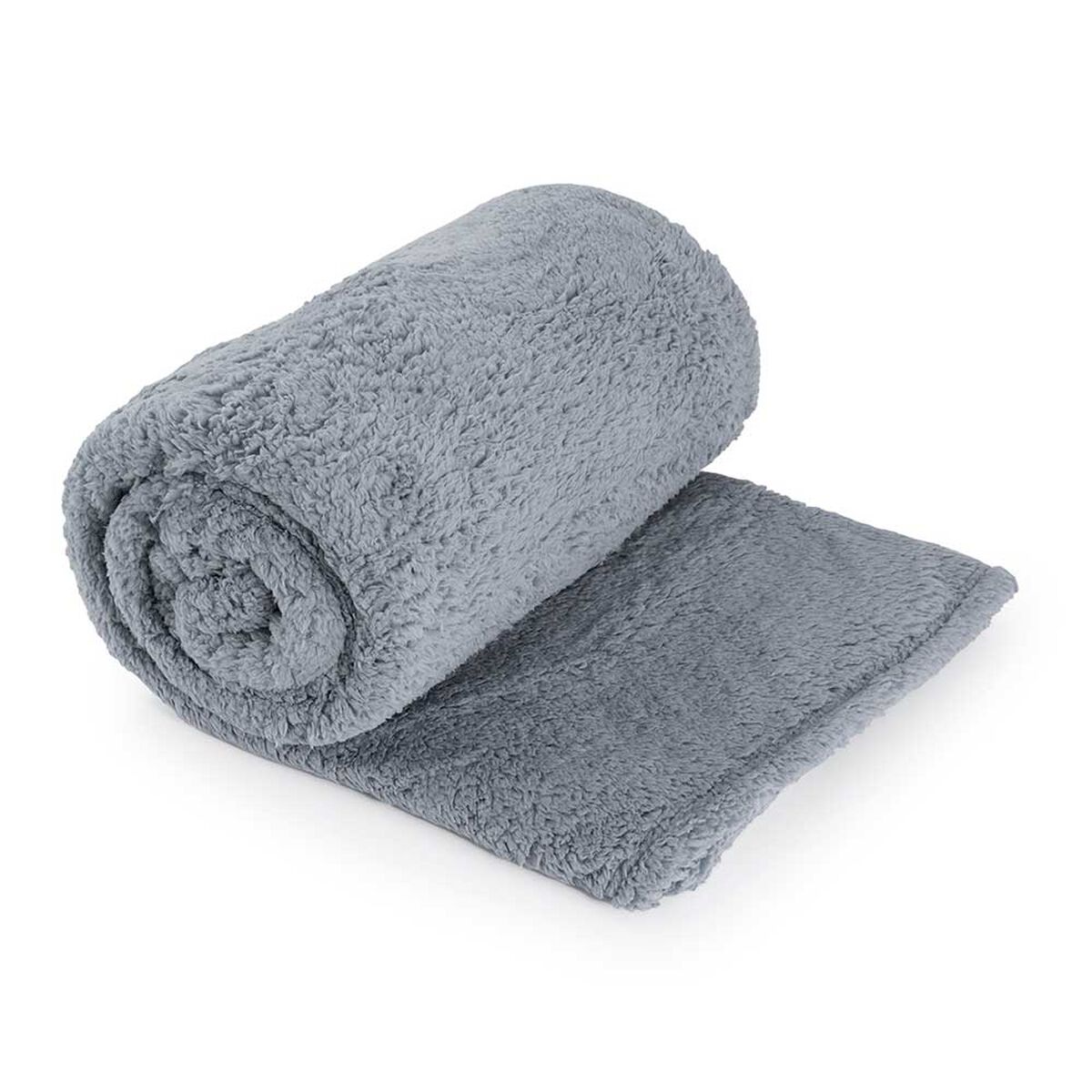 Frazada Sherpa Color Casanova 2 Plazas Azul