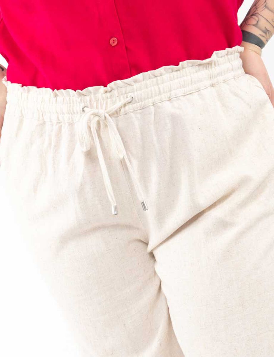 Pantalón Lino Palazzo Mujer Extralindas