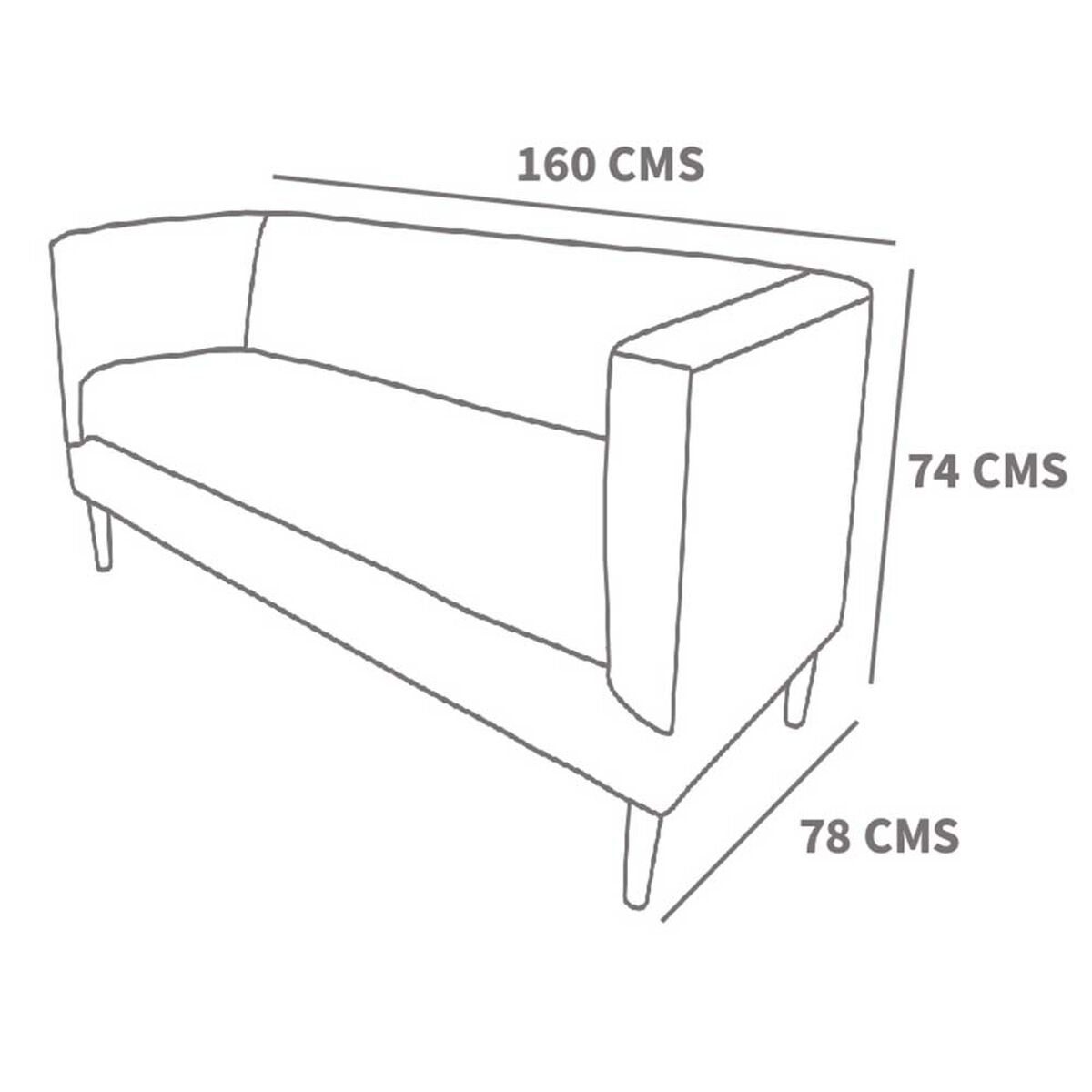 Sof&aacute; Latam Home Brescia 2 Cuerpos Gris Claro