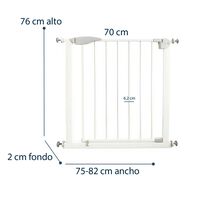 Reja de Seguridad Bebe Mascota Doble Seguro 75 a 82 cm Bebesit