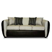 Sofá Elegant Detail Oklahoma 3 Cuerpos Gris Plata