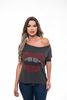 Polera Hombro Mujer Rock Caviar